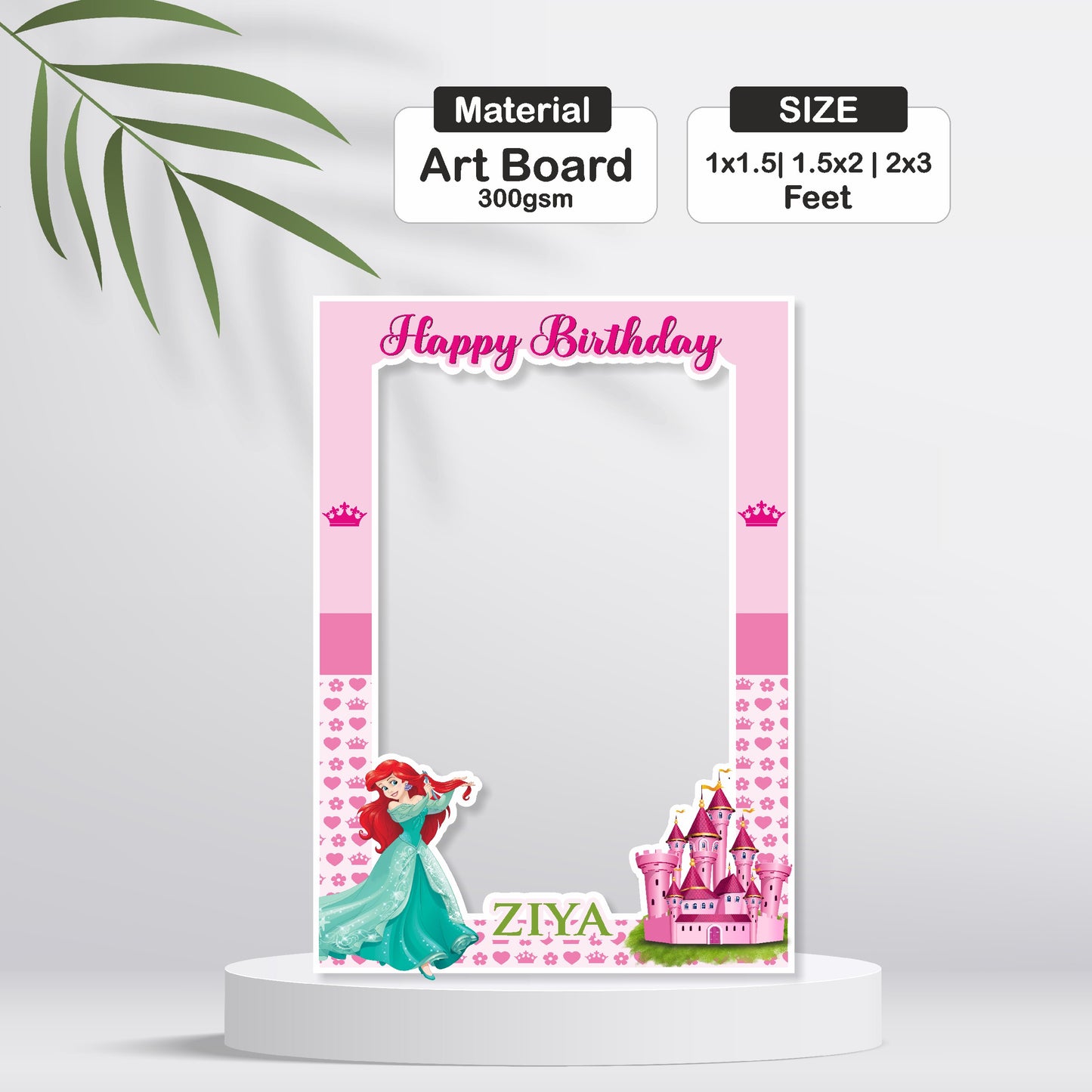 Princess Theme Personalized Photobooth