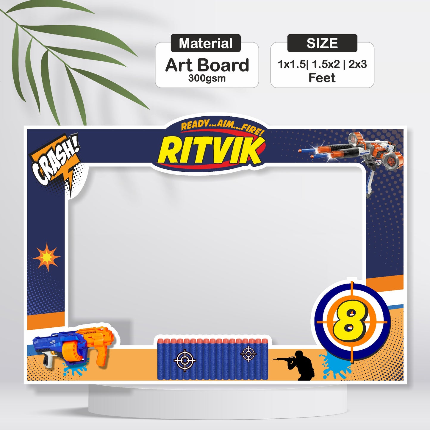 Nerf Gun Theme Photobooth