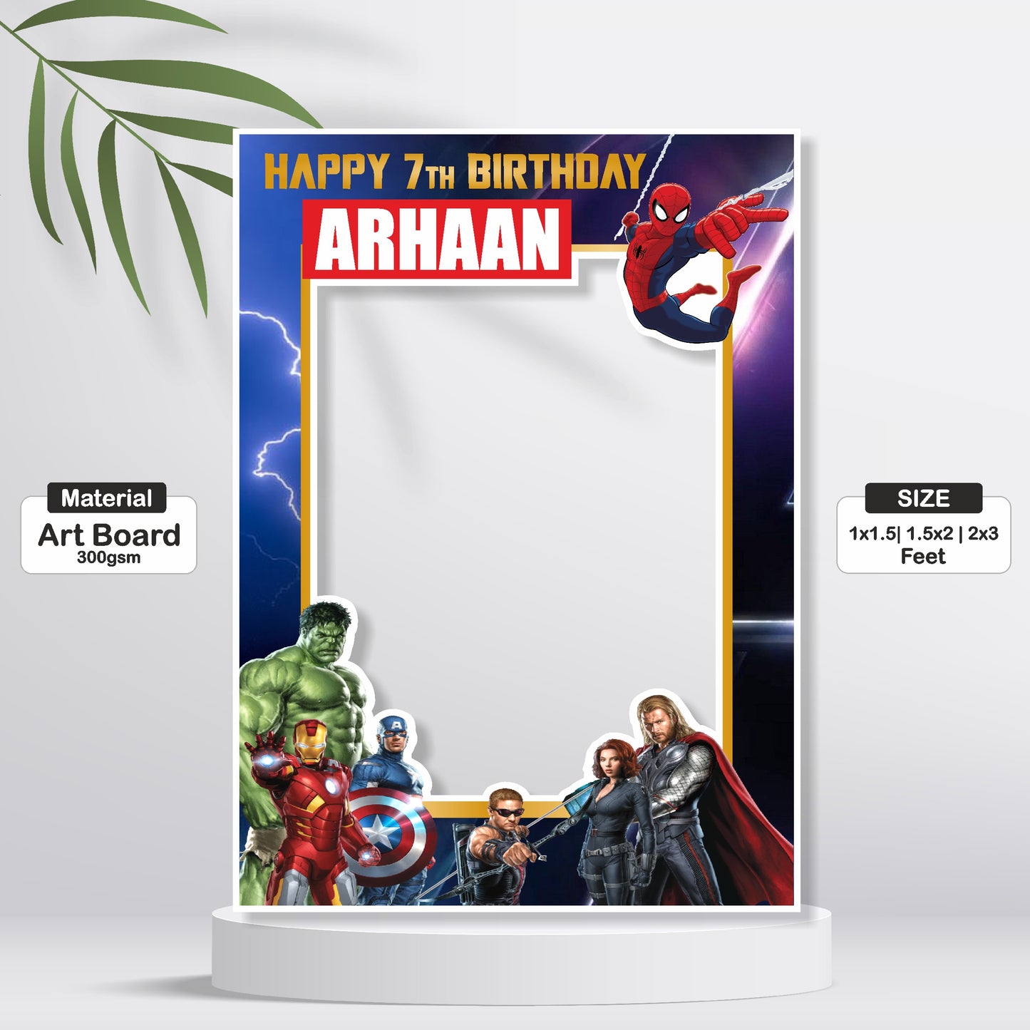Avengers Theme Personalized Photobooth