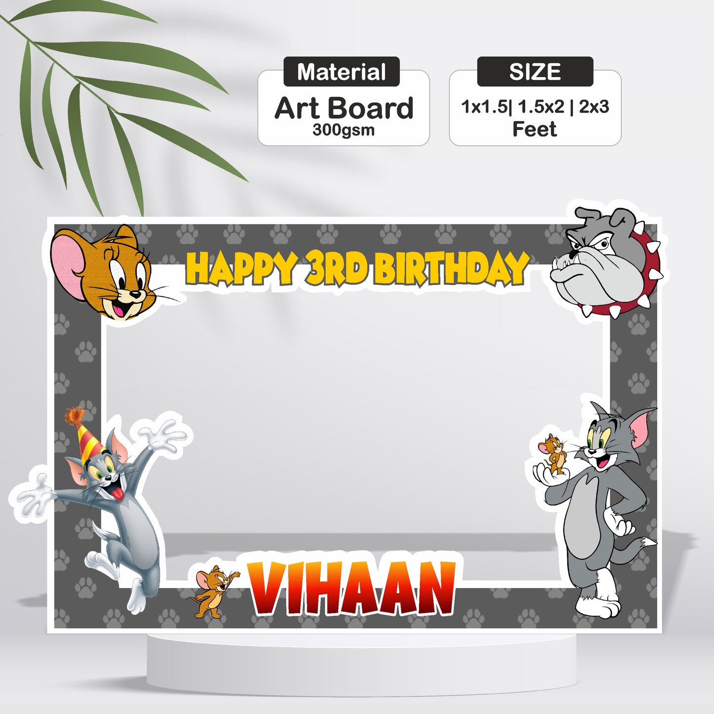 Tom & Jerry Theme Personalized Photobooth