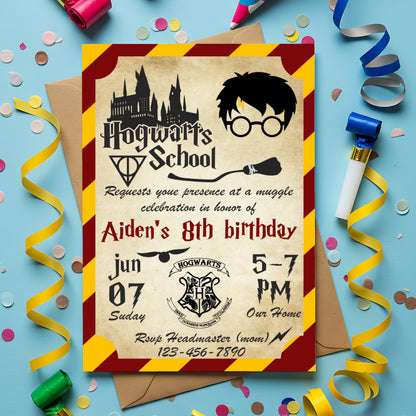 Harry Potter Theme Invite