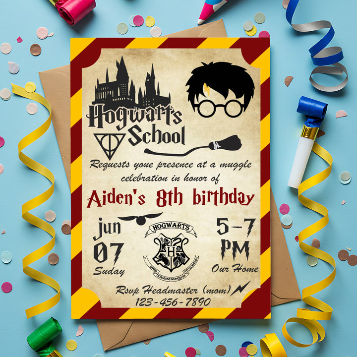 Harry Potter Theme Invite