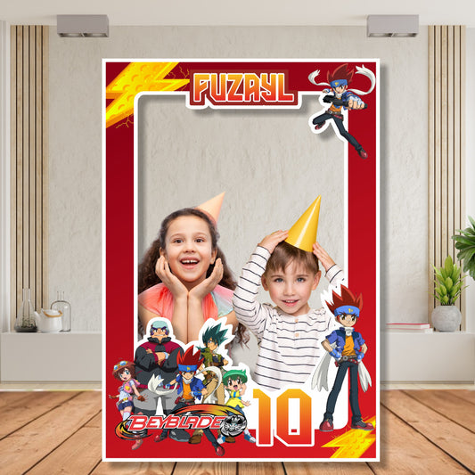Beyblade Theme Customized Photobooth