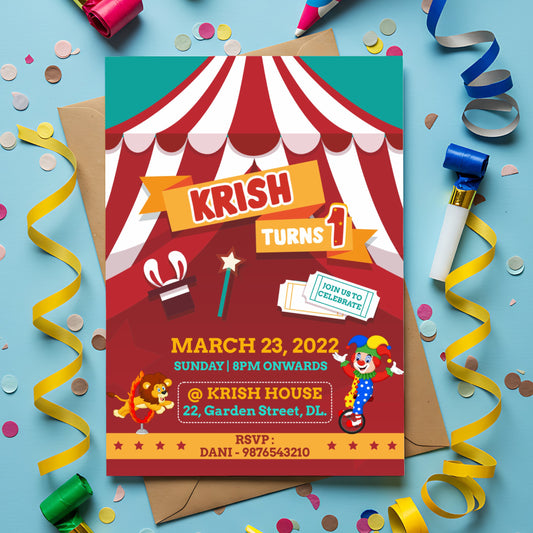 Carnival Theme Invite