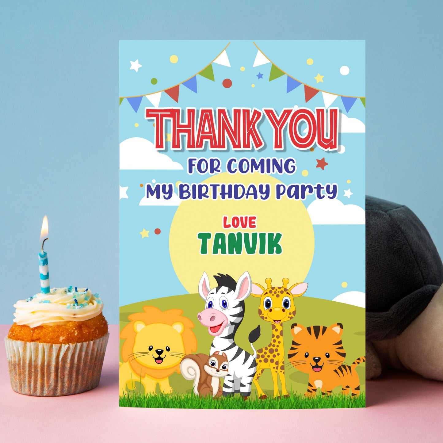 Jungle Theme Thank You Cards