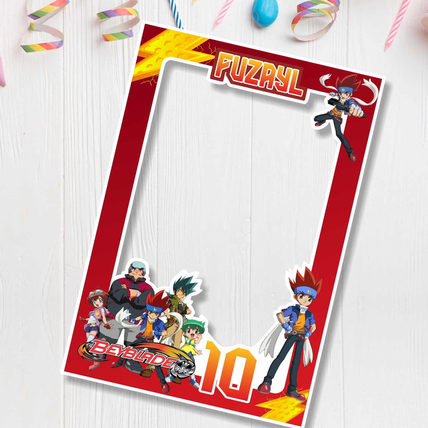 Beyblade Theme Customized Photobooth