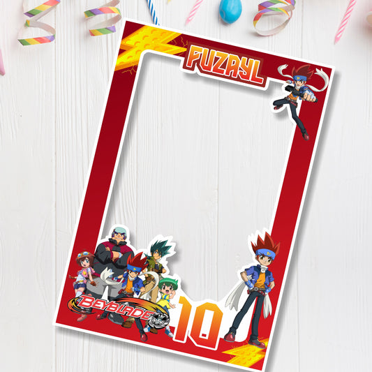 Beyblade Theme Customized Photobooth