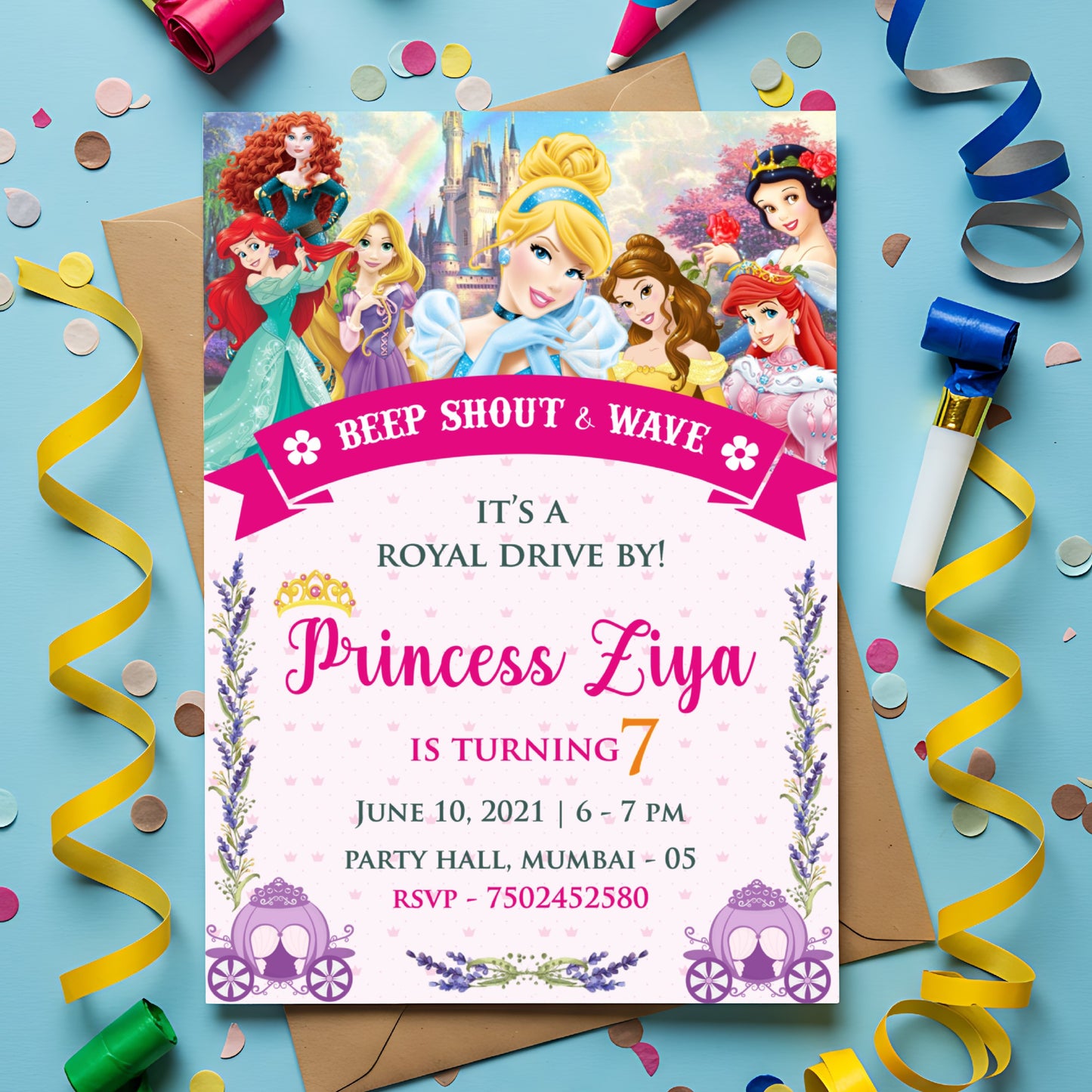 Princess Theme Invite