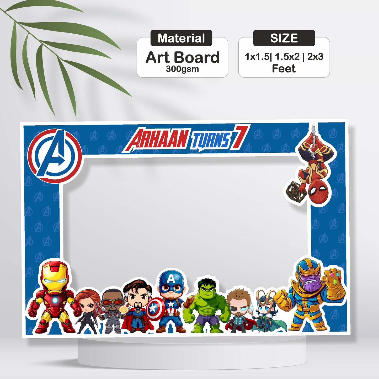 Avengers Theme Customized Photobooth