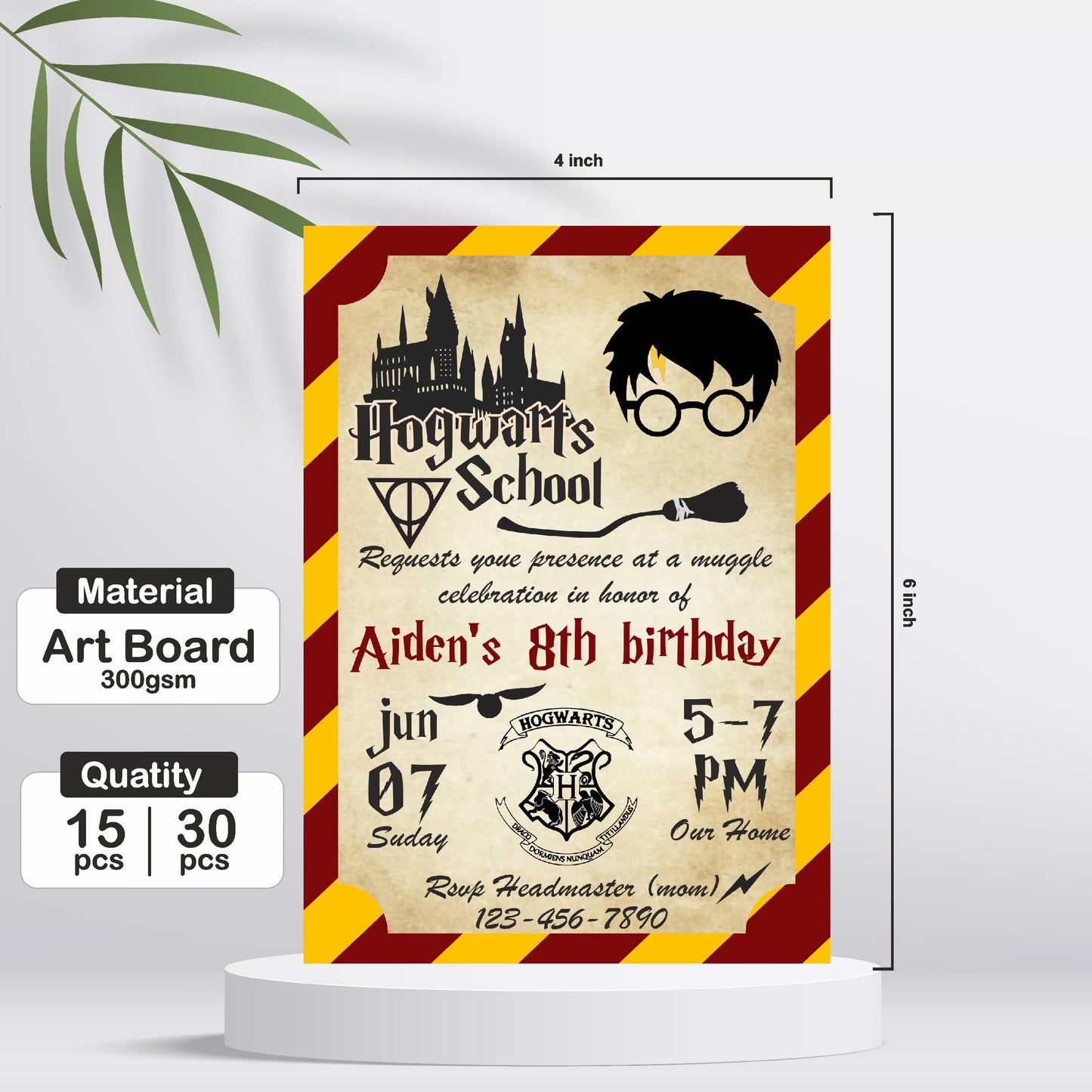Harry Potter Theme Invite